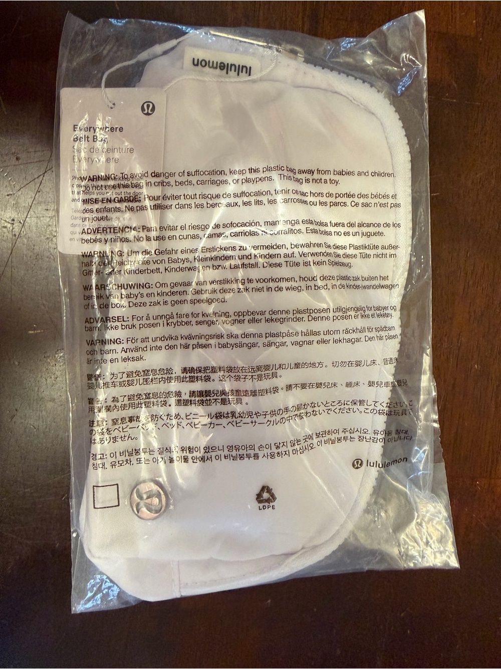 Lululemon White Fanny pack